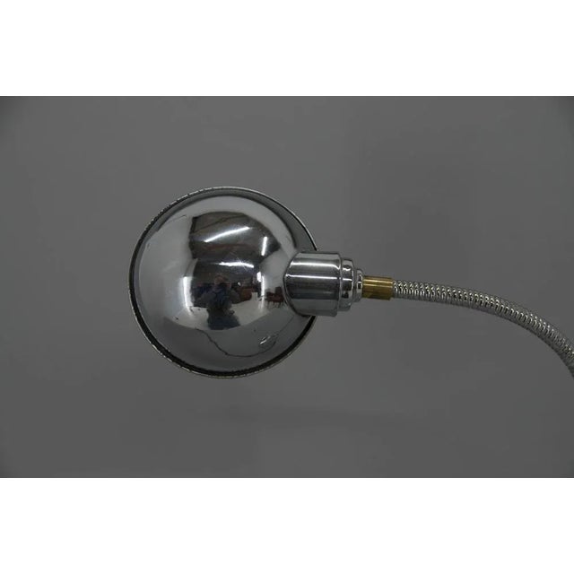 Metal Table Lamp with Flexible Shade, 1940s For Sale - Image 7 of 9