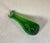 Vintage MCM Handmade Green Swung Dimple Vase Glass Art For Sale - Image 4 of 12