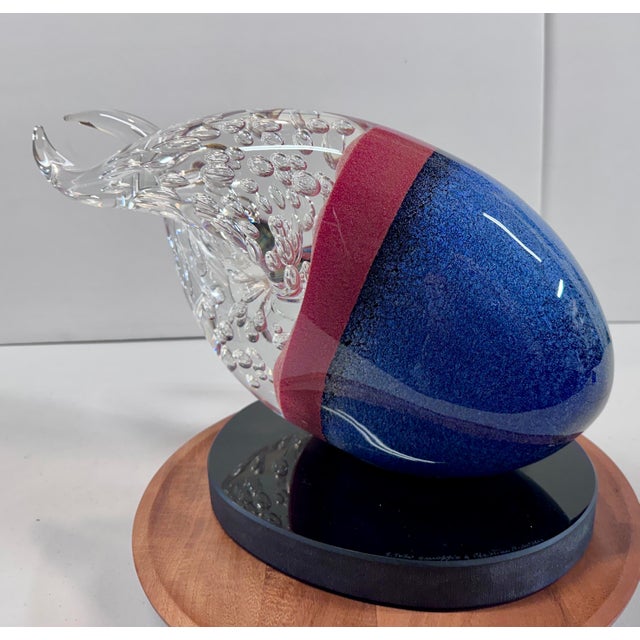 Stefano Toso “Cometa” Murano Art Glass Sculpture, Signed, 19”, Omaggio a Christian R. Lassen, Provenance Included For Sale In Los Angeles - Image 6 of 17