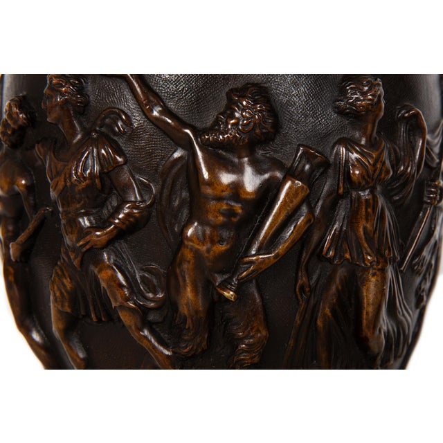 Pair of French Grand Tour Antique Bronze “Townley” Vases Urns Circa 1870 For Sale - Image 10 of 18