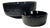 Mid Century Black Ice Chip and Dip Bowls - 2 Pieces For Sale