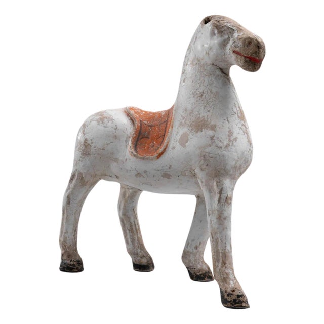 Vintage French Horse Sculpture For Sale