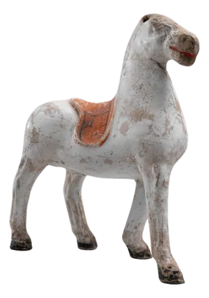 Vintage French Horse Sculpture