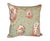 This pillow features a vintage-inspired, chinoiserie-style fabric with intricate patterns and motifs, including whimsical...