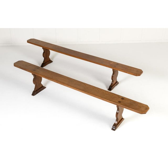 19th Century French Hall Benches, Set of 2 For Sale - Image 12 of 12
