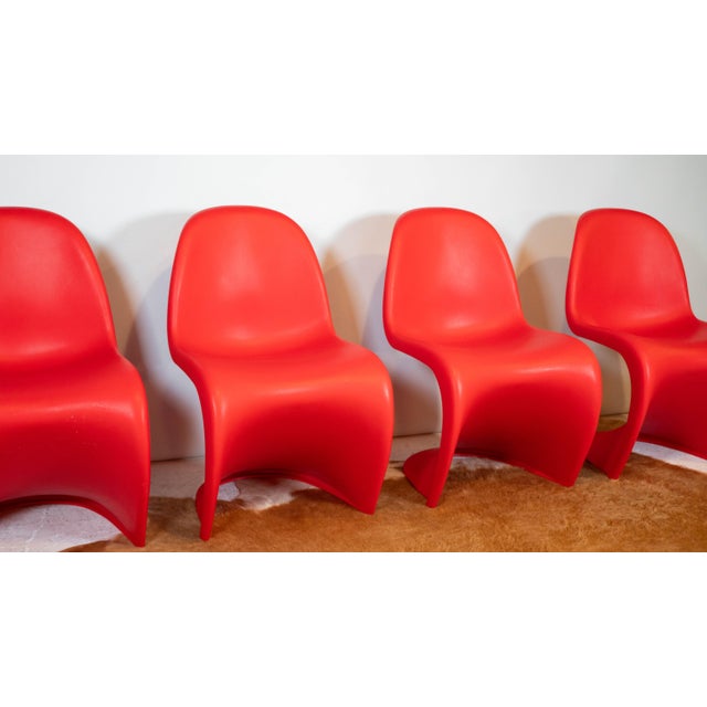 2000 - 2009 Verner Panton for Vitra Panton S Chairs - Set of 4 For Sale - Image 5 of 15
