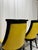 Yellow Late 20th Century Empire-Style Ebonized Black Lacquer & Yellow Leather Gondola Dining Chairs For Sale - Image 8 of 8