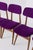 Wood Mid-Century Modern Italian Chairs in Purple Velvet, 1960, Set of 6 For Sale - Image 7 of 13
