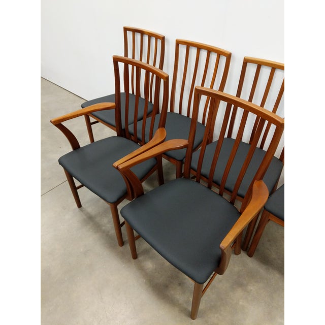 1970s Set of 6 Vintage McIntosh Mid Century Modern Dining Chairs For Sale - Image 5 of 11