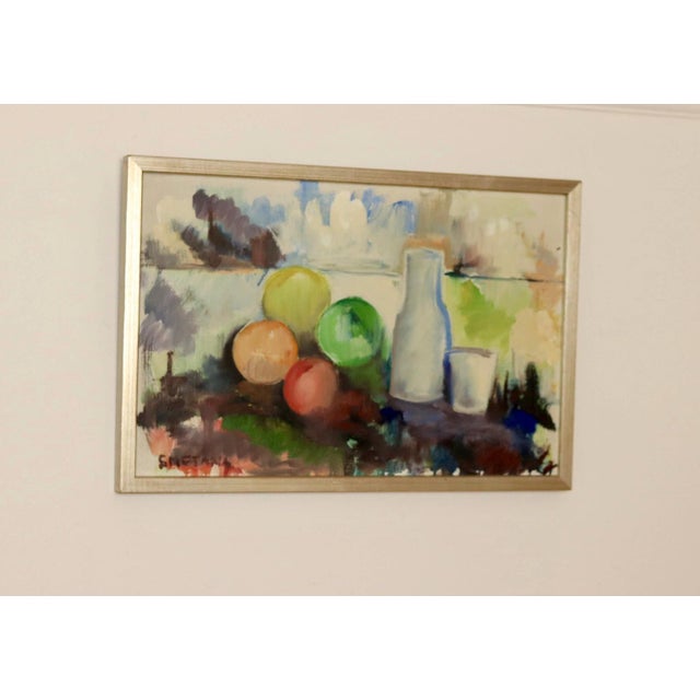 Smetana, Still Life, 1950s, Oil on Canvas, Framed For Sale - Image 10 of 10