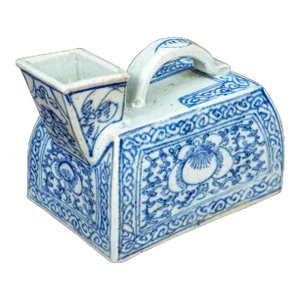 Antique 19th Century Chinese Blue & White Porcelain Ewer