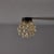Glashütte Limburg 1960s Helena Tynell Bubble Glass Wall or Ceiling Lamp For Sale - Image 4 of 17