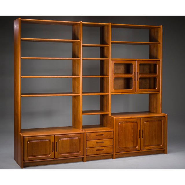 Mid-Century Modern Danish Modular Teak Wall Unit from Dyrlund, Denmark, 1970s For Sale - Image 12 of 12