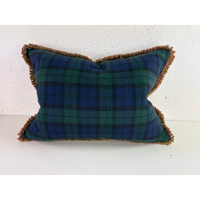 2020s Vintage Hand Woven Aubusson Tapestry Pillow For Sale - Image 5 of 7