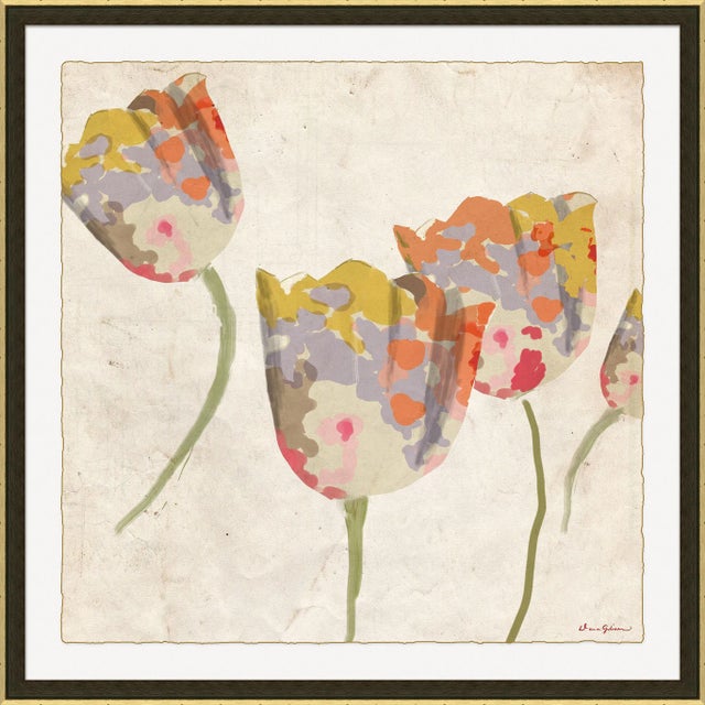 Flower Series - Tulip Watercolor By Dana Gibson, Framed Art Print For Sale