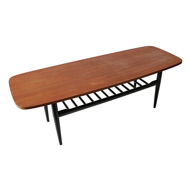 Scandinavian Teak Coffee Table, 1970s For Sale