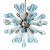 Contemporary Murano Glass Sputnik Chandelier Featuring Light Blue and Clear Air Drops For Sale - Image 3 of 6