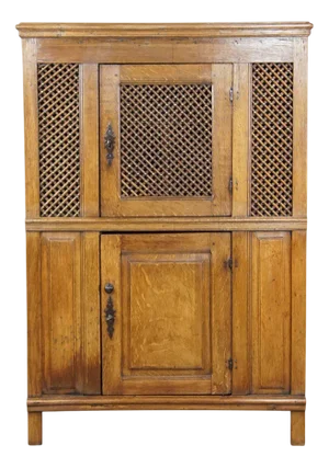 Antique Oak Bread Cupboard, Late 17th Century