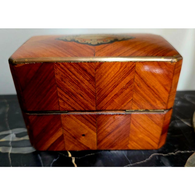 Set of 4, Antique French Napoleon III Era Scent Caddy / Perfume Box For Sale In New York - Image 6 of 11