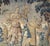 Monumental 18th Century Flemish Verdure Tapestry With Classical Scene For Sale - Image 11 of 13