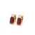 Gemstone 1.24 cts Natural ruby and 0.21 diamond earrings in 14k gold For Sale - Image 7 of 18