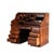 Arts & Crafts Antique Derby Oak Raised Panel S-Roll Top Desk With Carved Pulls C1920 For Sale - Image 3 of 13