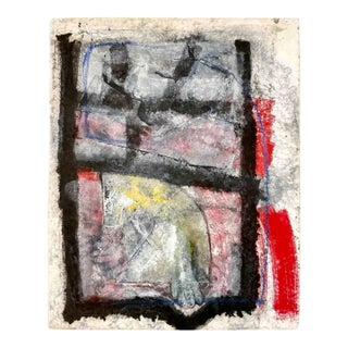 John Walker, Large 3D Cast Paper Abstract Oil Monoprint Unique Monotype Painting John Walker, 1991 For Sale