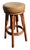 Hollywood Regency Set of Four Mid Century Bamboo Swivel Bar Stools For Sale - Image 3 of 8