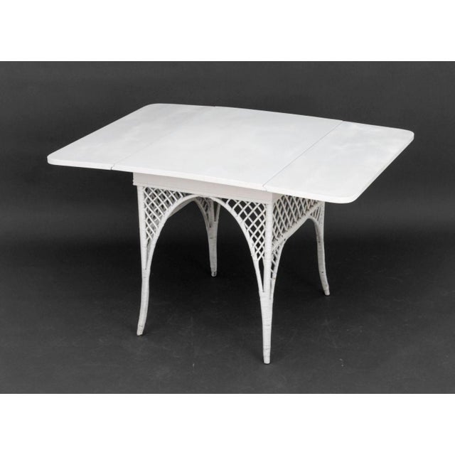 Vintage White Wicker Furniture, 3 Pcs. For Sale - Image 13 of 13