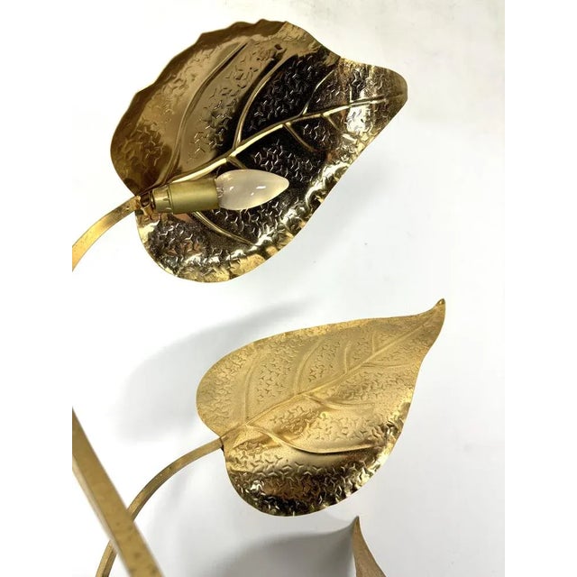 Mid-Century Modern Italian Brass 3-Arm Floor Lamp by Tommaso Barbi, 1970s For Sale - Image 3 of 12