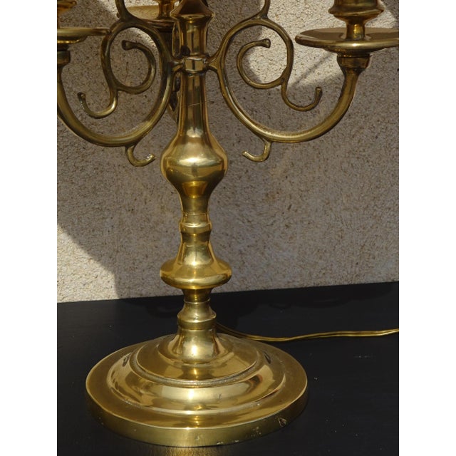Copper Candlestick Bedside Lamps, 1890s, Set of 2 For Sale - Image 15 of 18