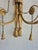 1920s Antique Pair of Italian Candle Power Neoclassical Carved Wood Wall Sconces For Sale - Image 5 of 6