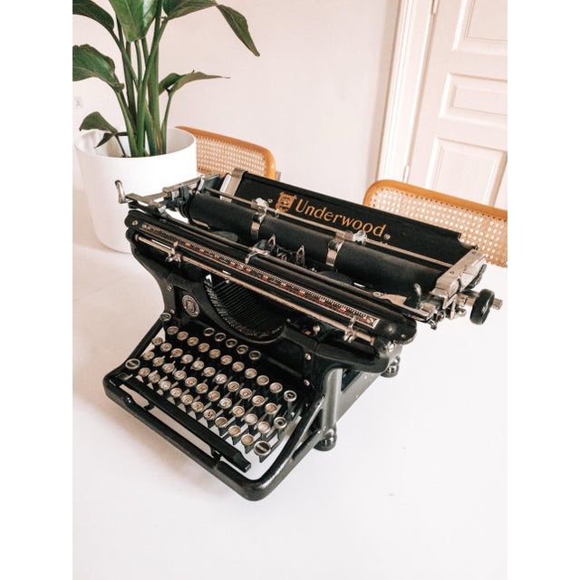 American No. 6 - 14 Qwertz Typewriter from Underwood Elliot Fisher Co., 1930s For Sale - Image 17 of 18