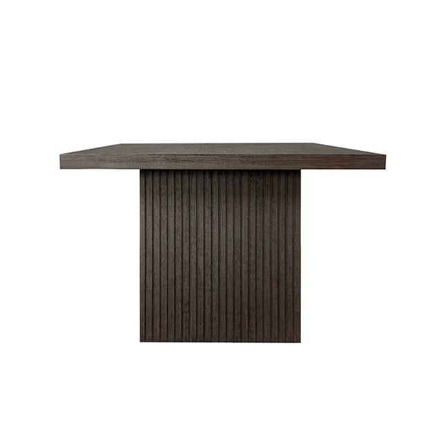 Contemporary Matthew Izzo Home - Patterson 86" Rectangular, Espresso Oak Plank Dining Table For Sale - Image 3 of 5