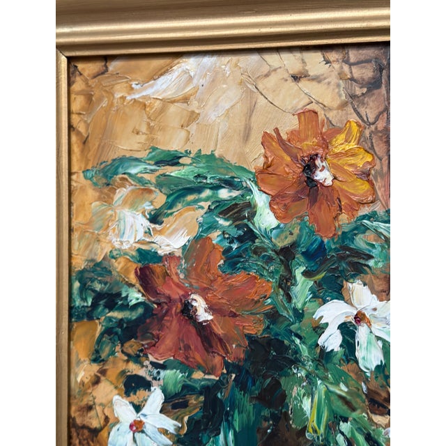 Magnus Tull, Flower Painting, 1950s, Oil on Board, Framed For Sale - Image 8 of 13