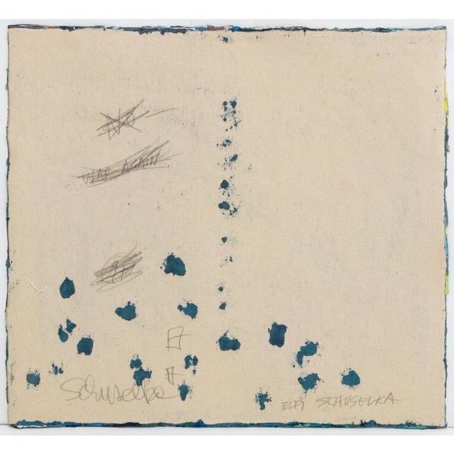 Elfi Schuselka Abstract Composition Oil on Canvas For Sale - Image 4 of 6