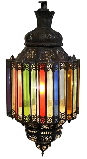 Moroccan Multicolor Vintage Pendant Light