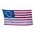 Real Vintage Betsy Ross American Revolutionary Flag 13 Stars Cotton 1976 With Beautiful Naturally Faded Patina and Wear. 3x5 For Sale