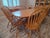 Hunt Country Furniture Oak Dining Extension Table & Chairs For Sale - Image 12 of 12