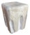 Andrianna Shamaris Sculptural Bleached Teak Wood Side Table For Sale