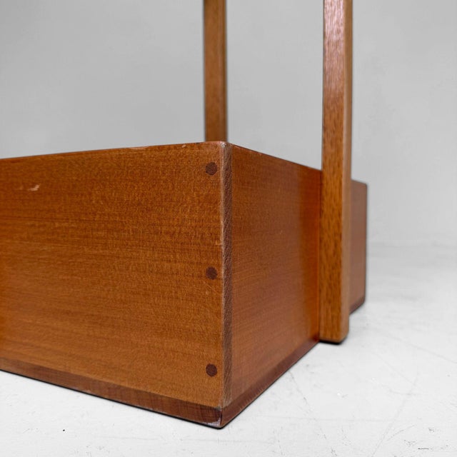 Vintage Japanese Wooden Chiritori Dustpan with Copper Rim, 1960s For Sale - Image 4 of 14