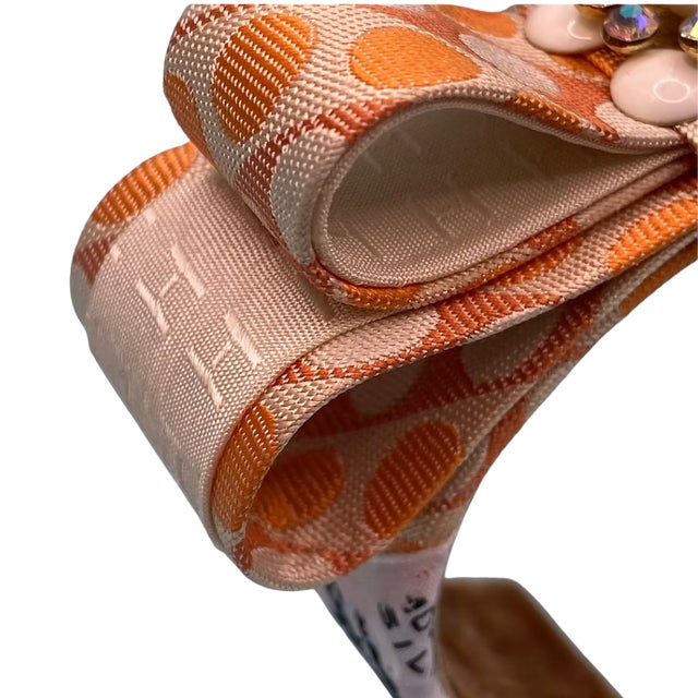 2020s Hermes Dot Vintage Silk Necktie Cuff Bracelet For Sale - Image 5 of 6