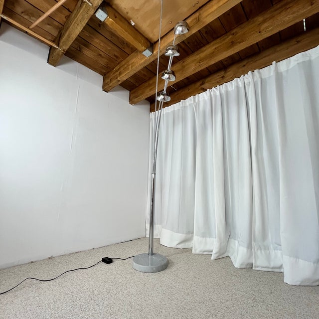 2000 - 2009 Arc Floor Lamp with Tree-Shaped Base and Five Lights, 1990s For Sale - Image 5 of 18