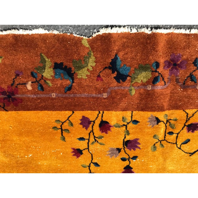 1920s Art Deco Chinese Rug- 8’11” X 11’5” For Sale - Image 9 of 13