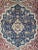 Blue Antique Turkish Silk Kayseri Rug For Sale - Image 8 of 18