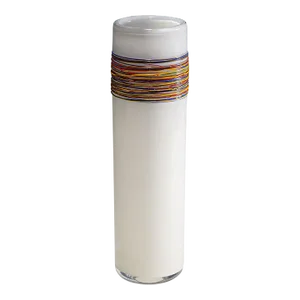 Vintage Art Glass Vase by Technical School for Glass Zwiesel , Germany