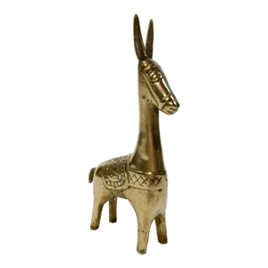 Vintage Brass Burro Figure