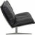 Fabricius & Kastholm lounge chair model BO561 upholstered in black leather, and with a brushed steel frame. The chair is...