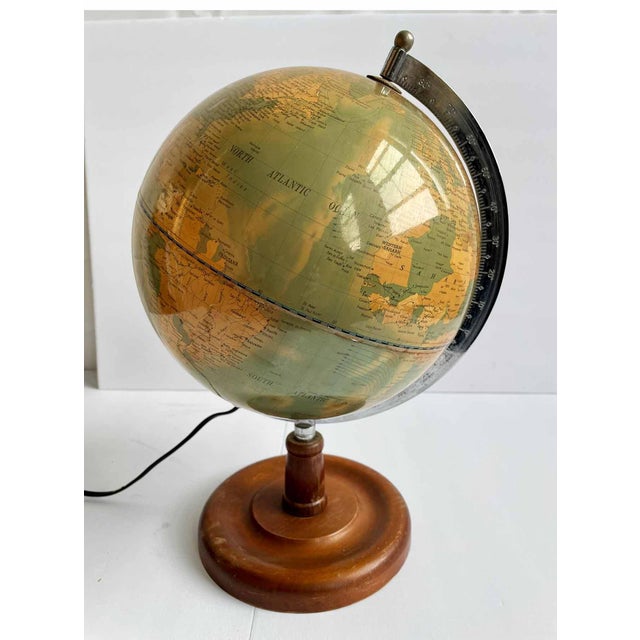 Traditional Globe Vintage Illuminated For Sale - Image 3 of 7
