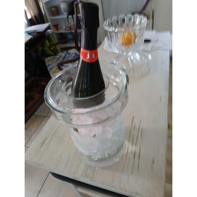 1970s Mid-Century Modern Blown Glass Champagne Bucket - F-029 | " the Floating Chill" For Sale - Image 10 of 12